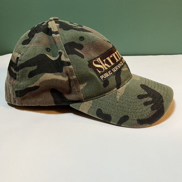 Camo Flexfit Small Medium Hat Local Louisiana Politics Logo Skrmetta Unique - Picture 2 of 5